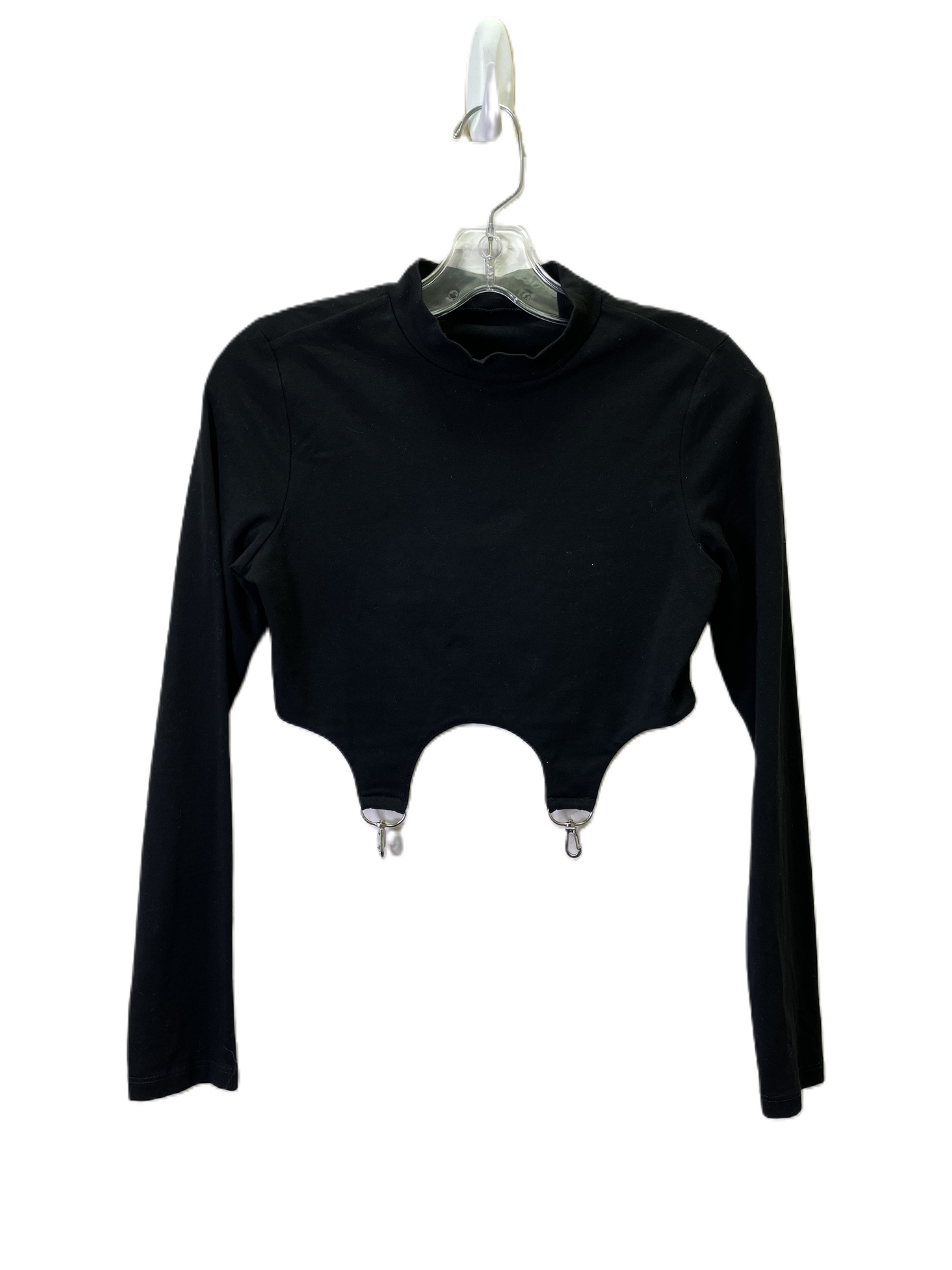 Top Long Sleeve By Cme In Black, Size: S