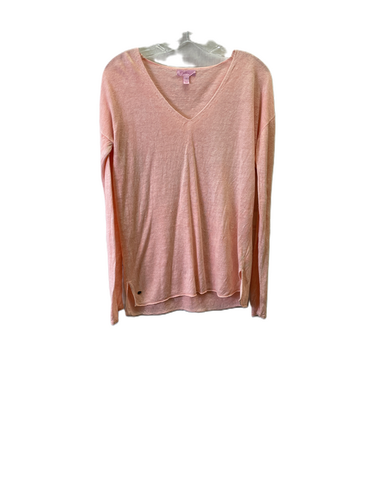 Top Long Sleeve By Lilly Pulitzer In Peach, Size: S