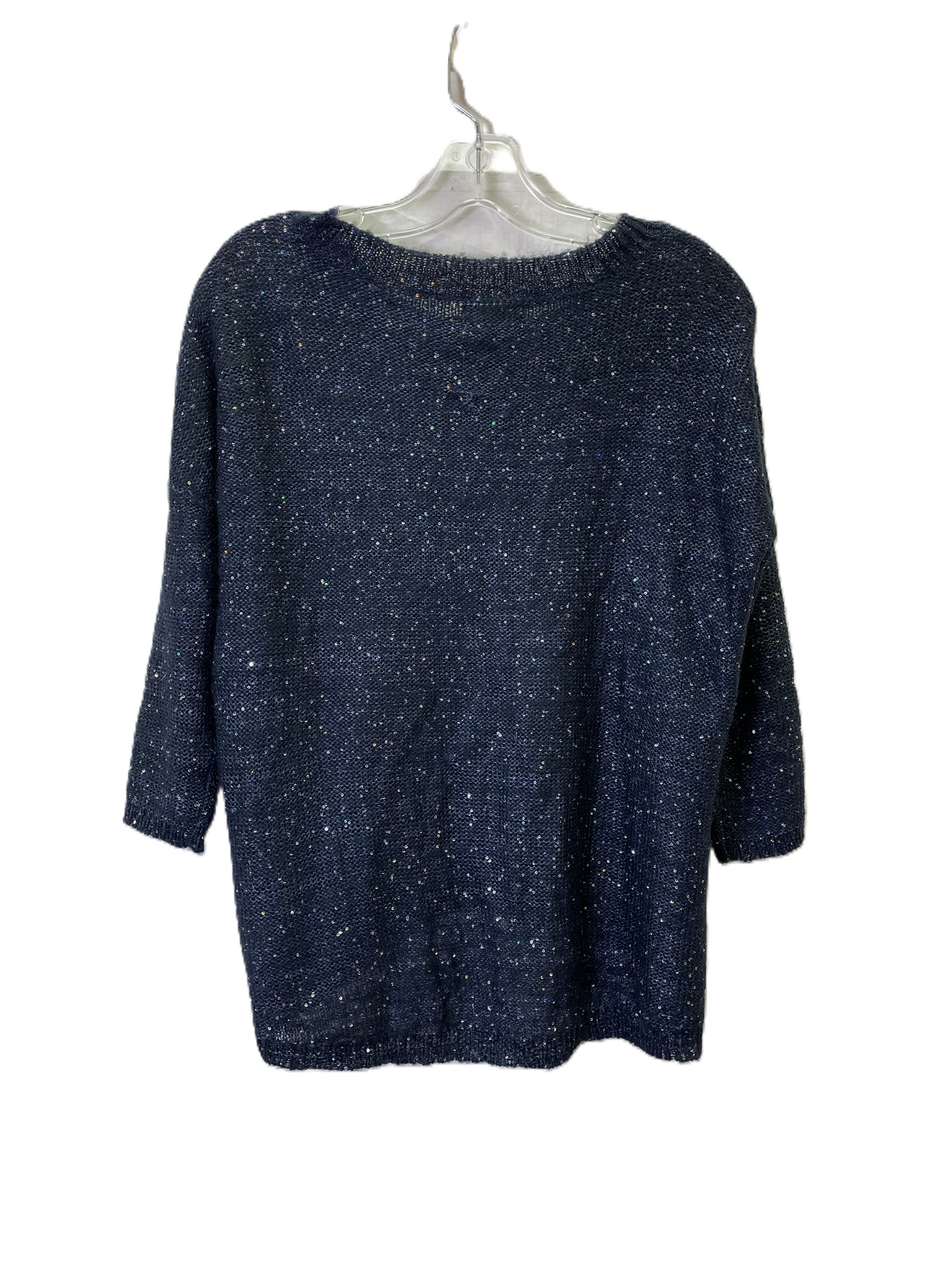 Sweater Short Sleeve By Ana In Navy, Size: Xs