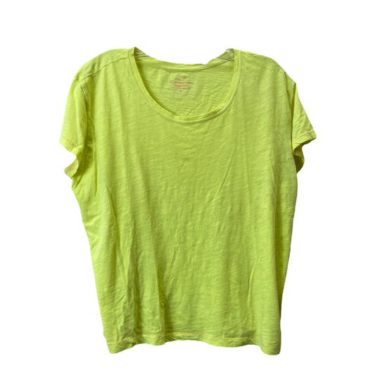 Yellow Top Short Sleeve Basic By Vineyard Vines, Size: S