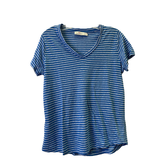 Blue Top Short Sleeve Basic By Vineyard Vines, Size: Xs