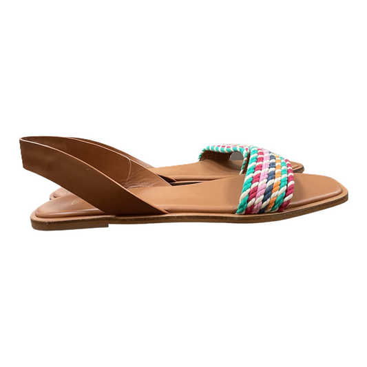 Brown Sandals Flip Flops By Boden, Size: 10.5
