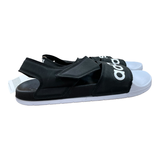 Black & White Sandals Sport By Adidas, Size: 11