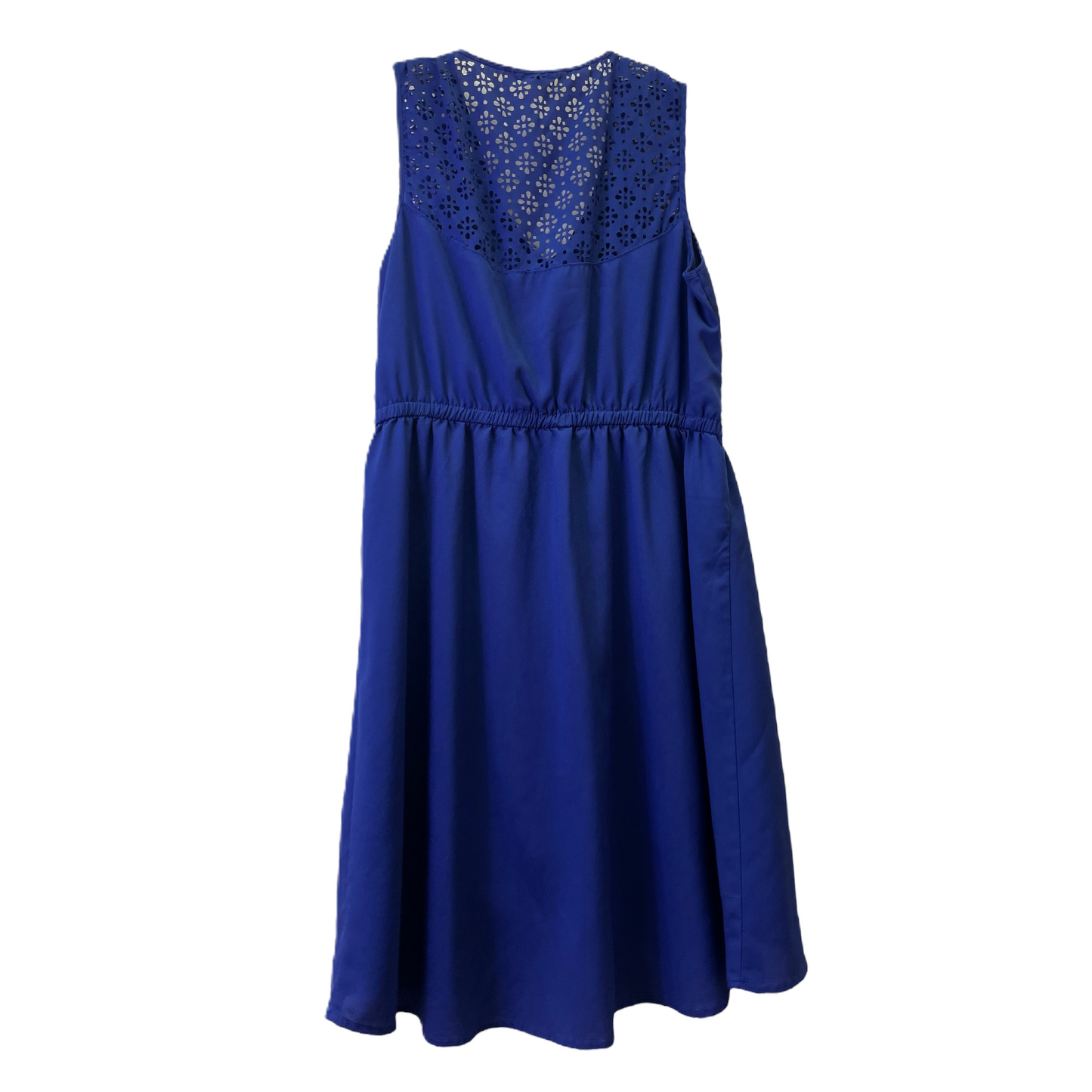 Blue Dress Casual Midi By Bebop, Size: L