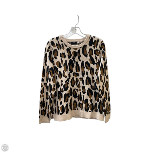Sweater By Tahari In Animal Print, Size: L