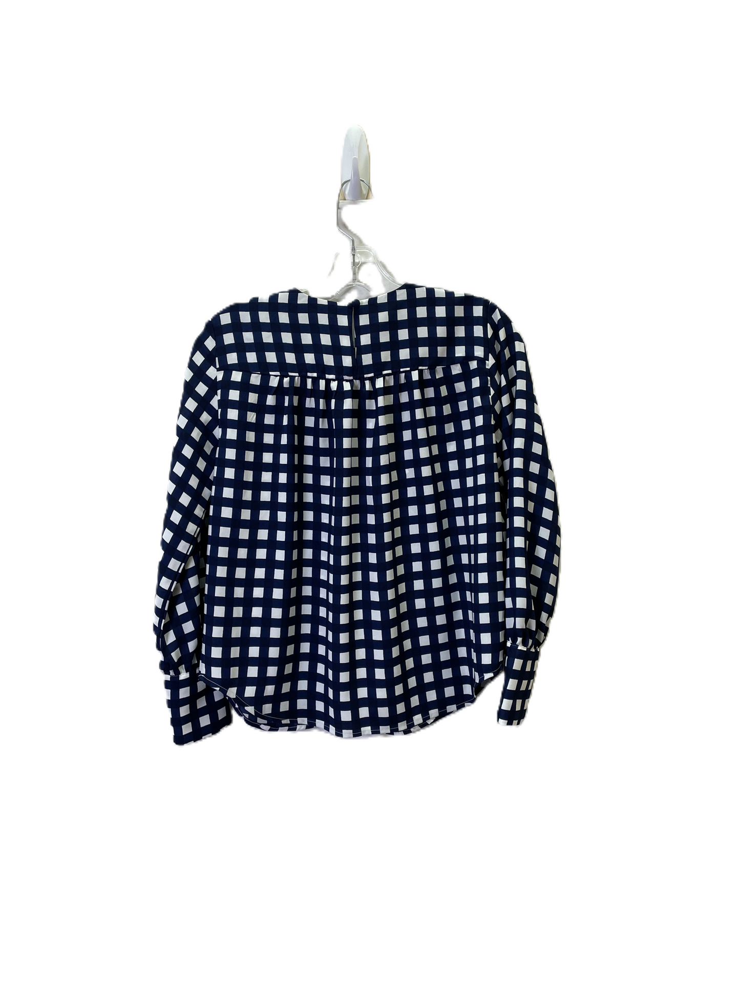 Top Long Sleeve By Ann Taylor In Blue & White, Size: Xxsp