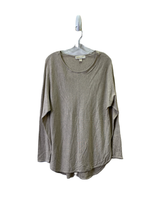 Top Long Sleeve By Michael By Michael Kors In Beige, Size: L