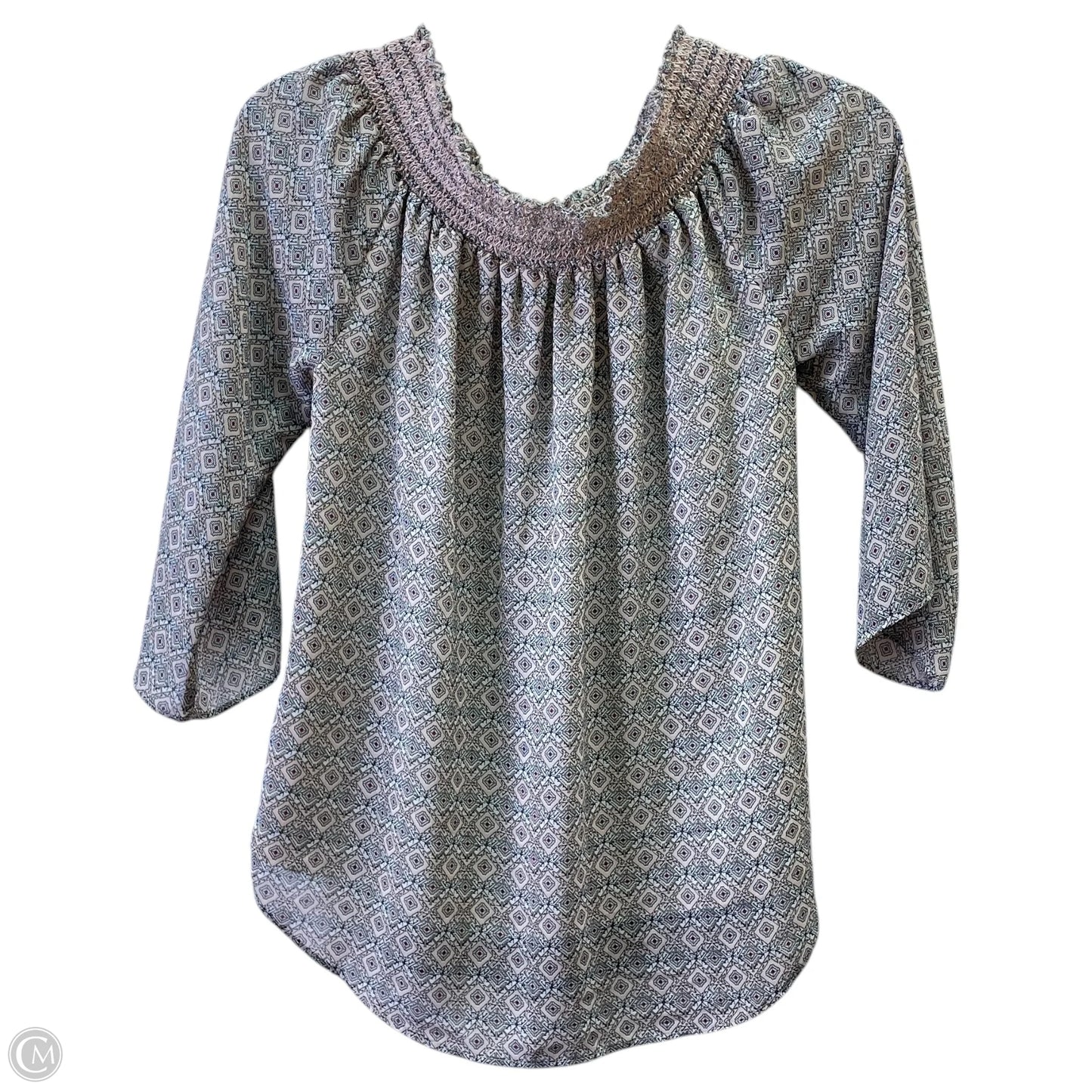 Top 3/4 Sleeve By Rose And Olive In Peach, Size: S