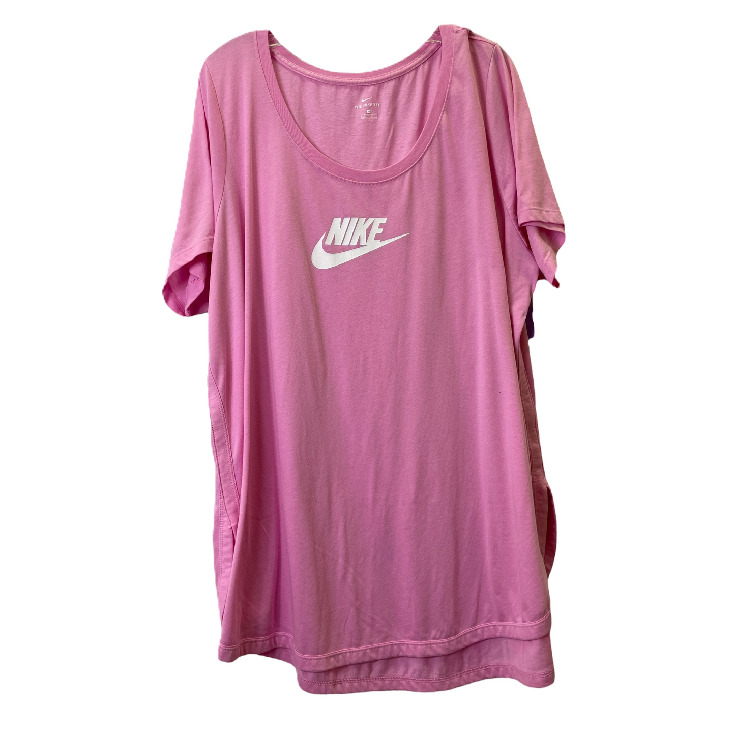 Pink Athletic Top Short Sleeve By Nike Apparel, Size: 2x