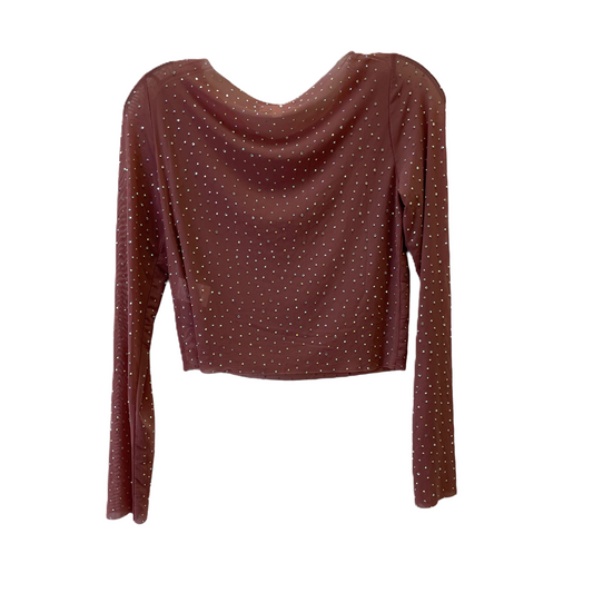 Mauve Top Long Sleeve By Endless Blue, Size: M