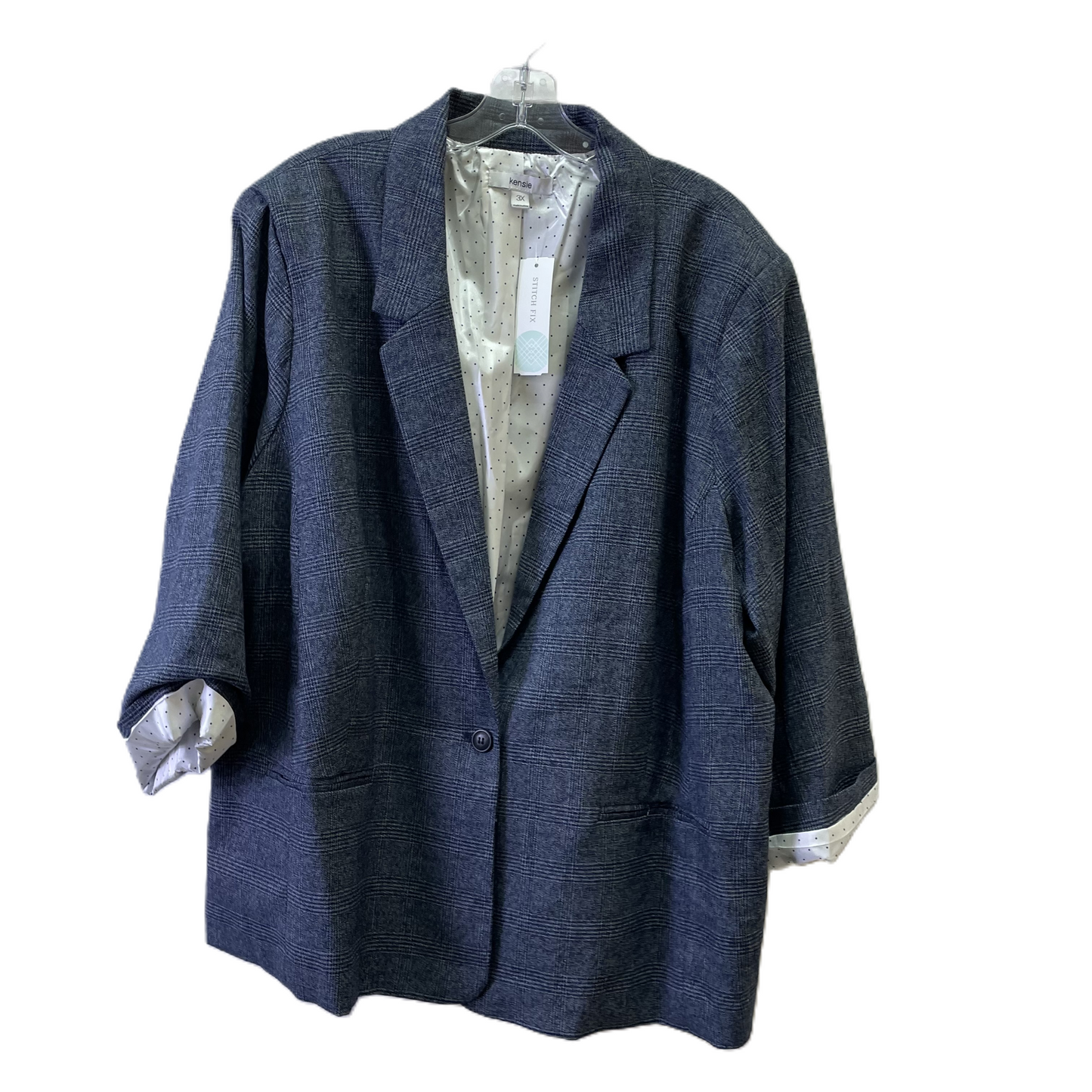 Blazer By Kensie In Blue, Size: 3x