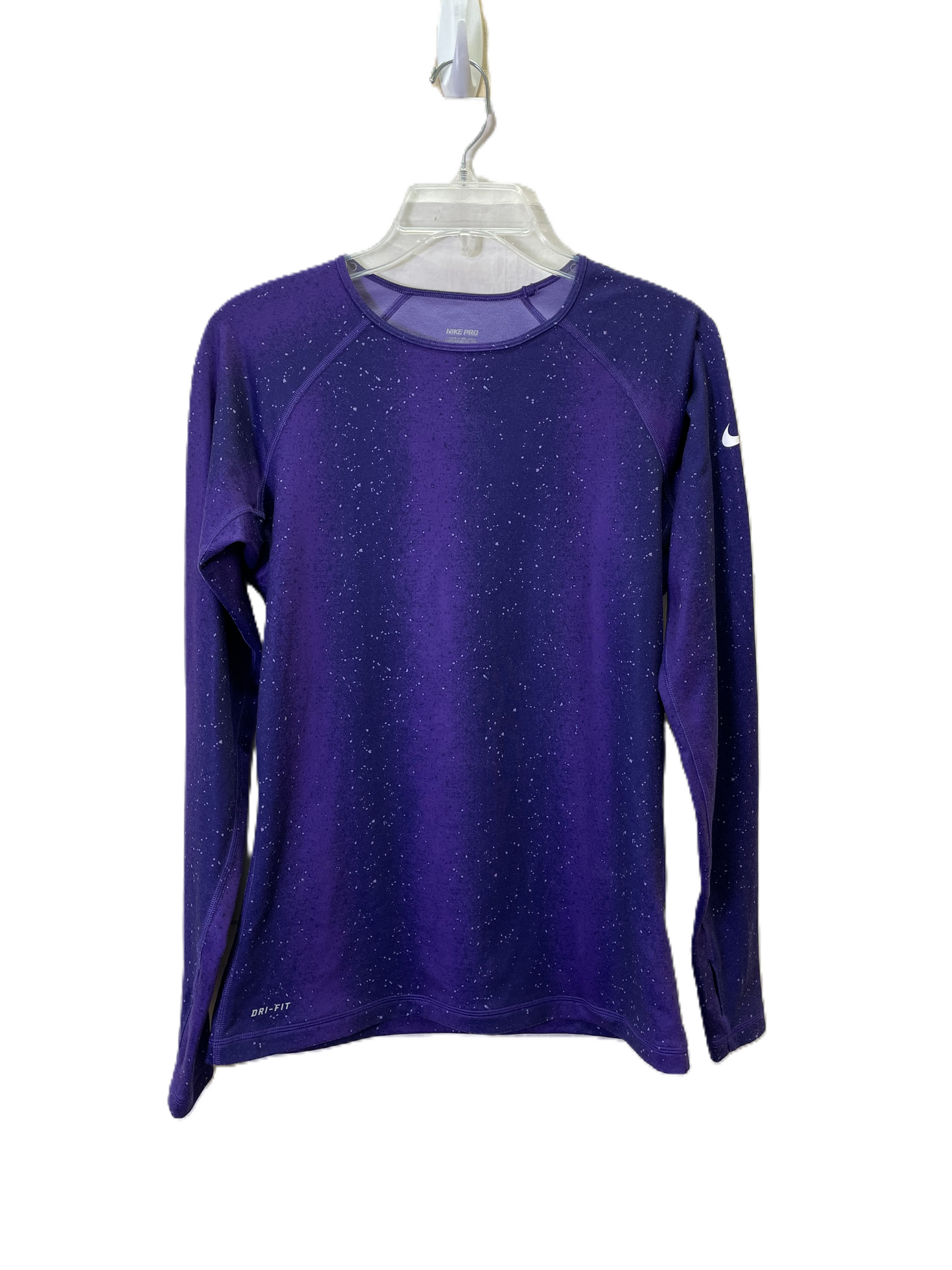 Athletic Top Long Sleeve Crewneck By Nike Apparel In Purple, Size: M