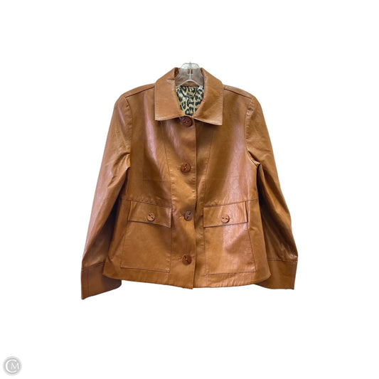 Jacket Other By Chicos In Brown, Size: 4