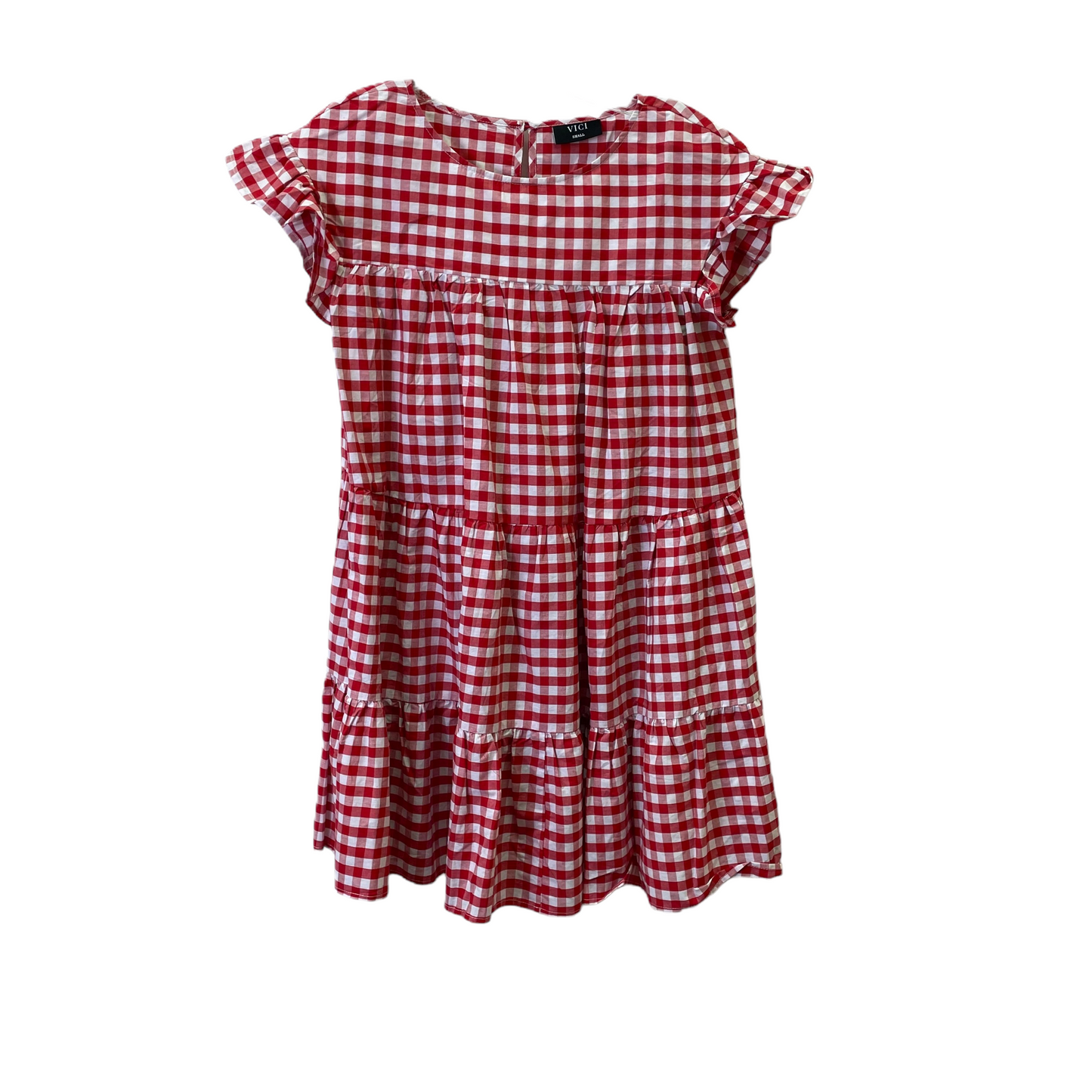 Red & White Dress Casual Short By Vici, Size: S