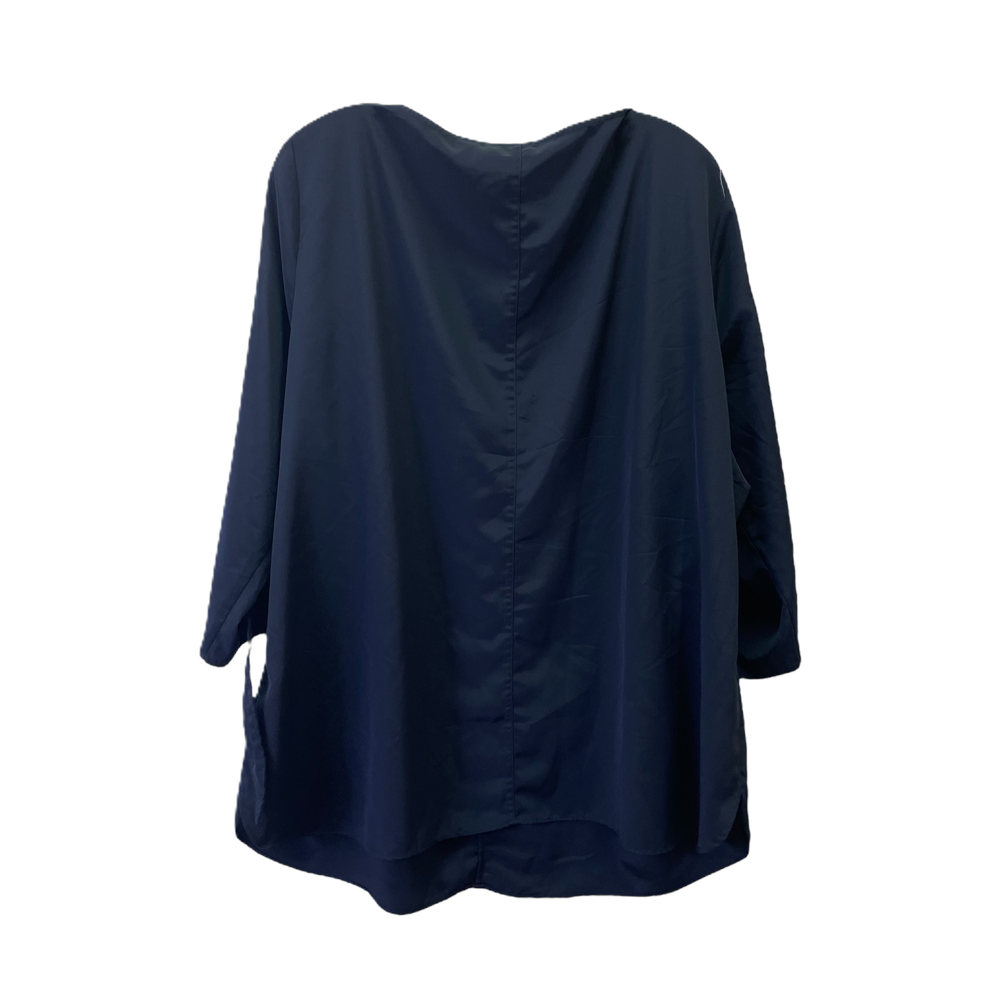 Navy Top 3/4 Sleeve By Lands End, Size: 20