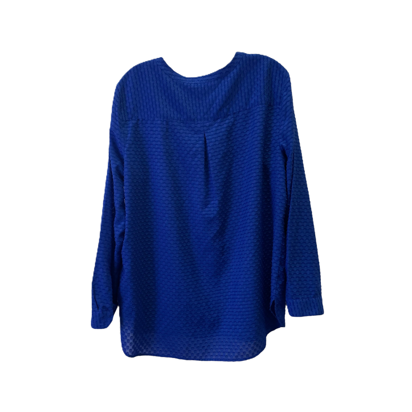 Blue Top Long Sleeve By Talbots, Size: Xl