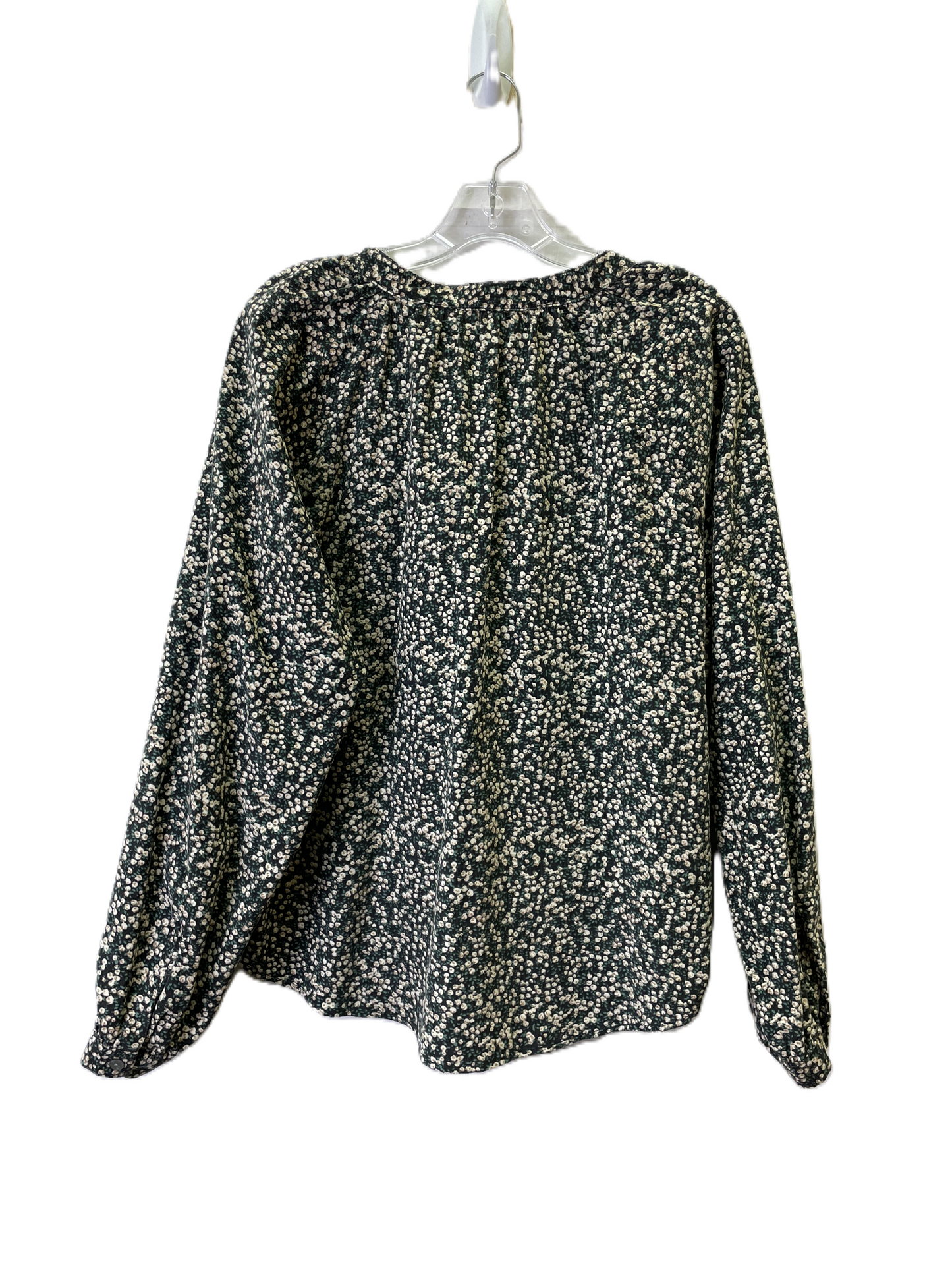 Top Long Sleeve By Universal Thread In Green & Tan, Size: L