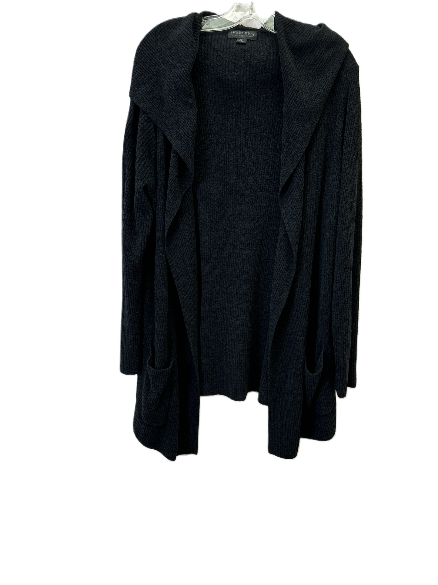 Sweater Cardigan By Barefoot Dreams In Black, Size: 1x