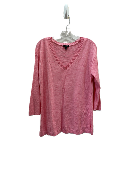 Top Long Sleeve By Talbots In Pink, Size: M