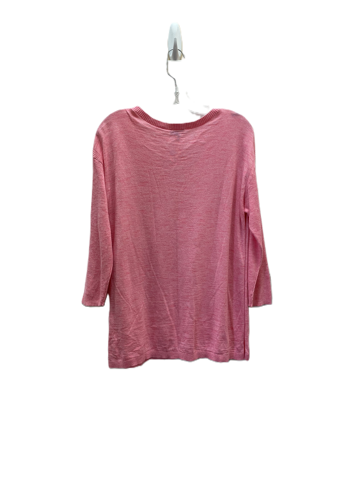 Top Long Sleeve By Talbots In Pink, Size: M