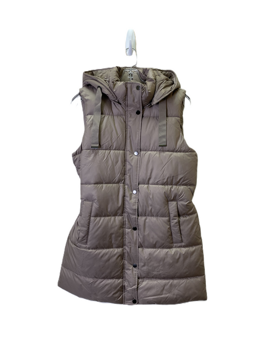 Vest Puffer & Quilted By Weatherproof In Taupe, Size: S