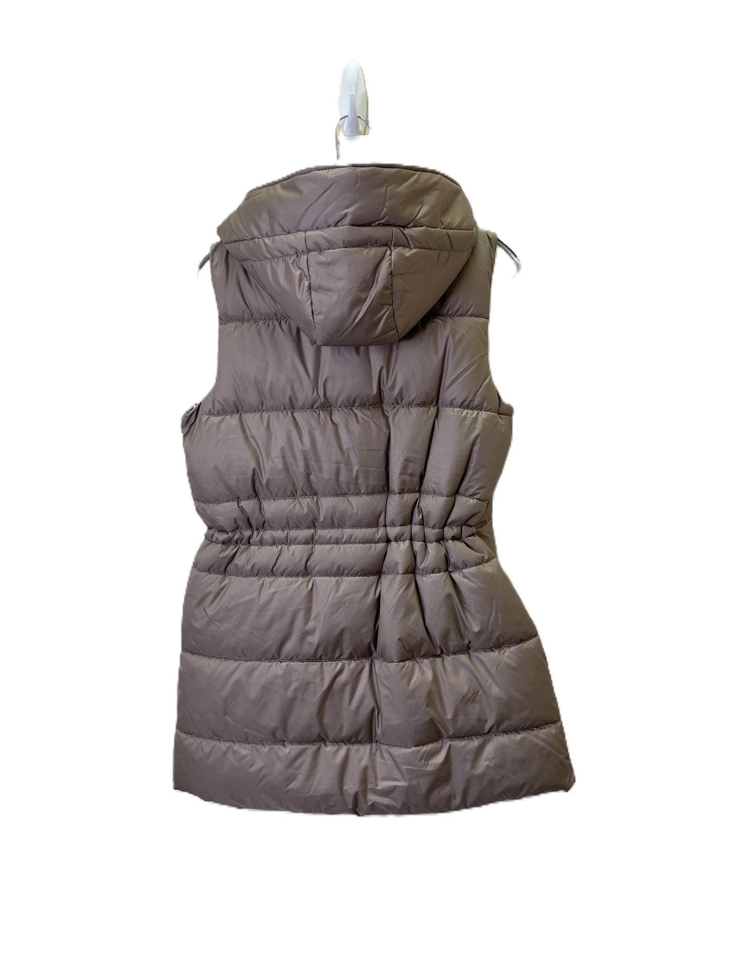 Vest Puffer & Quilted By Weatherproof In Taupe, Size: S