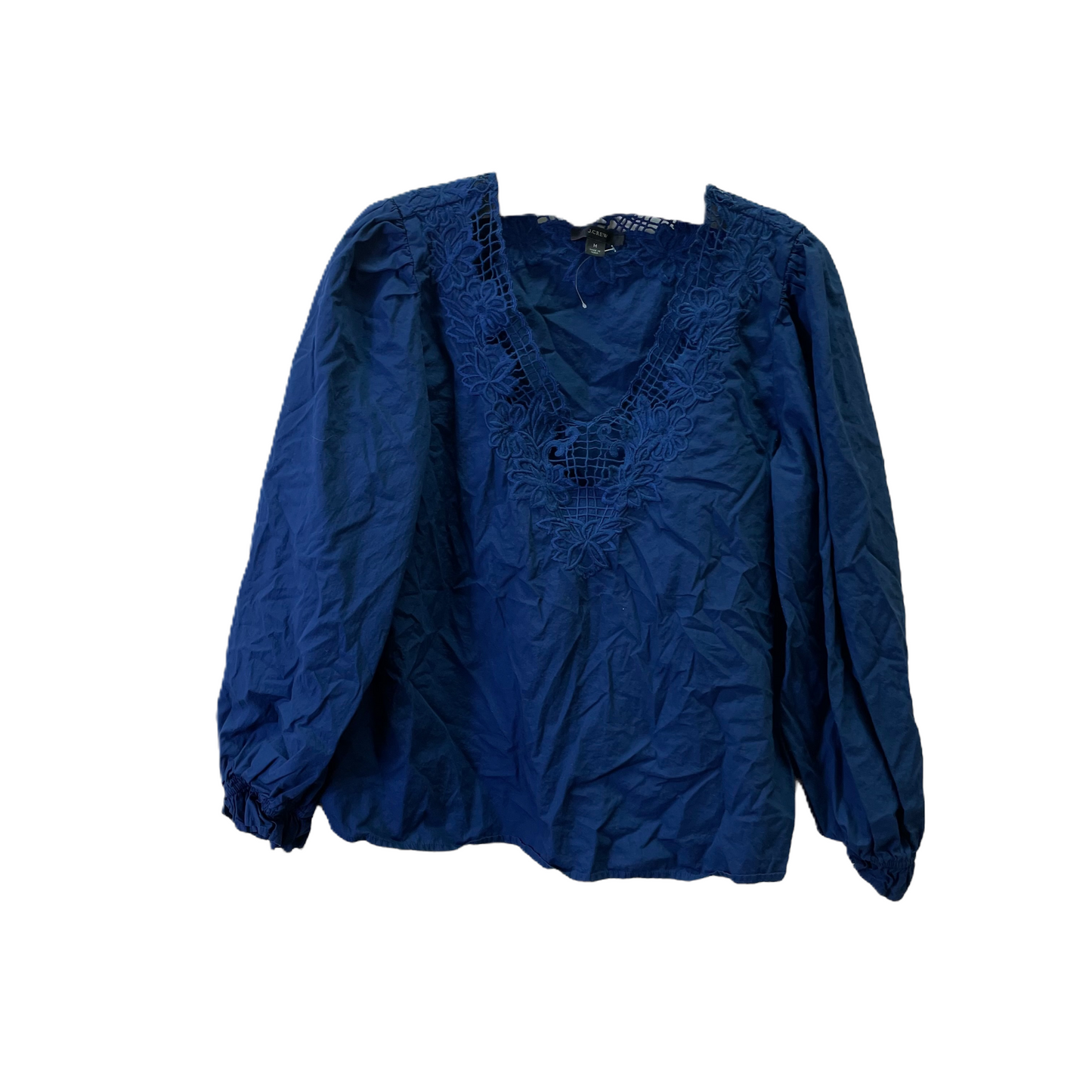 Blue Top Long Sleeve Basic By J. Crew, Size: M