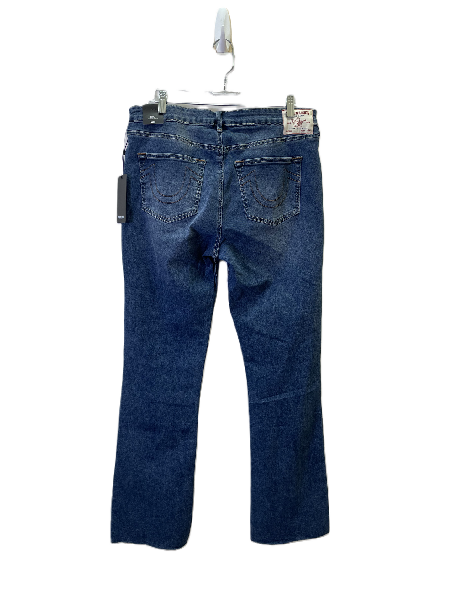 Jeans Designer By True Religion In Blue Denim, Size: 16