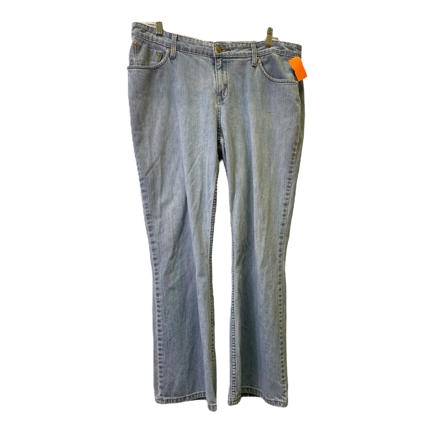 Denim Blue Jeans Boot Cut By Levis, Size: 14