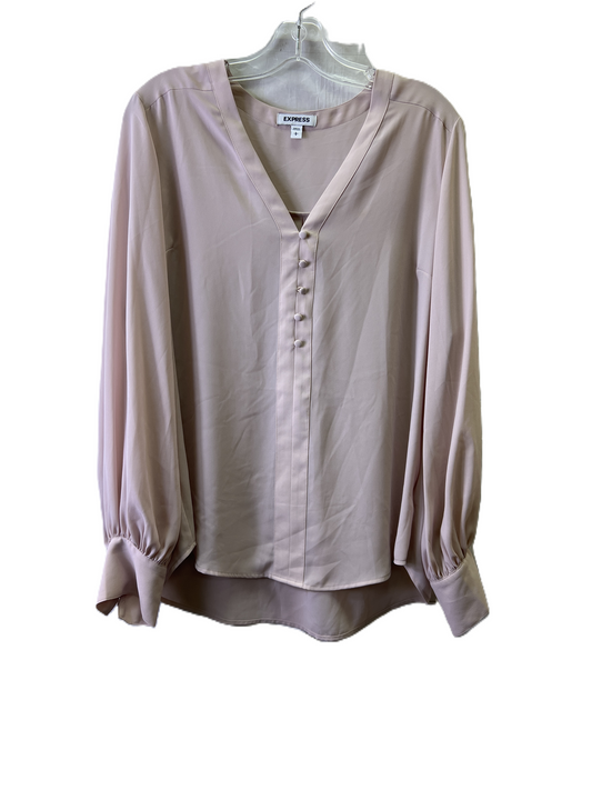 Top Long Sleeve Basic By Express  Size: L