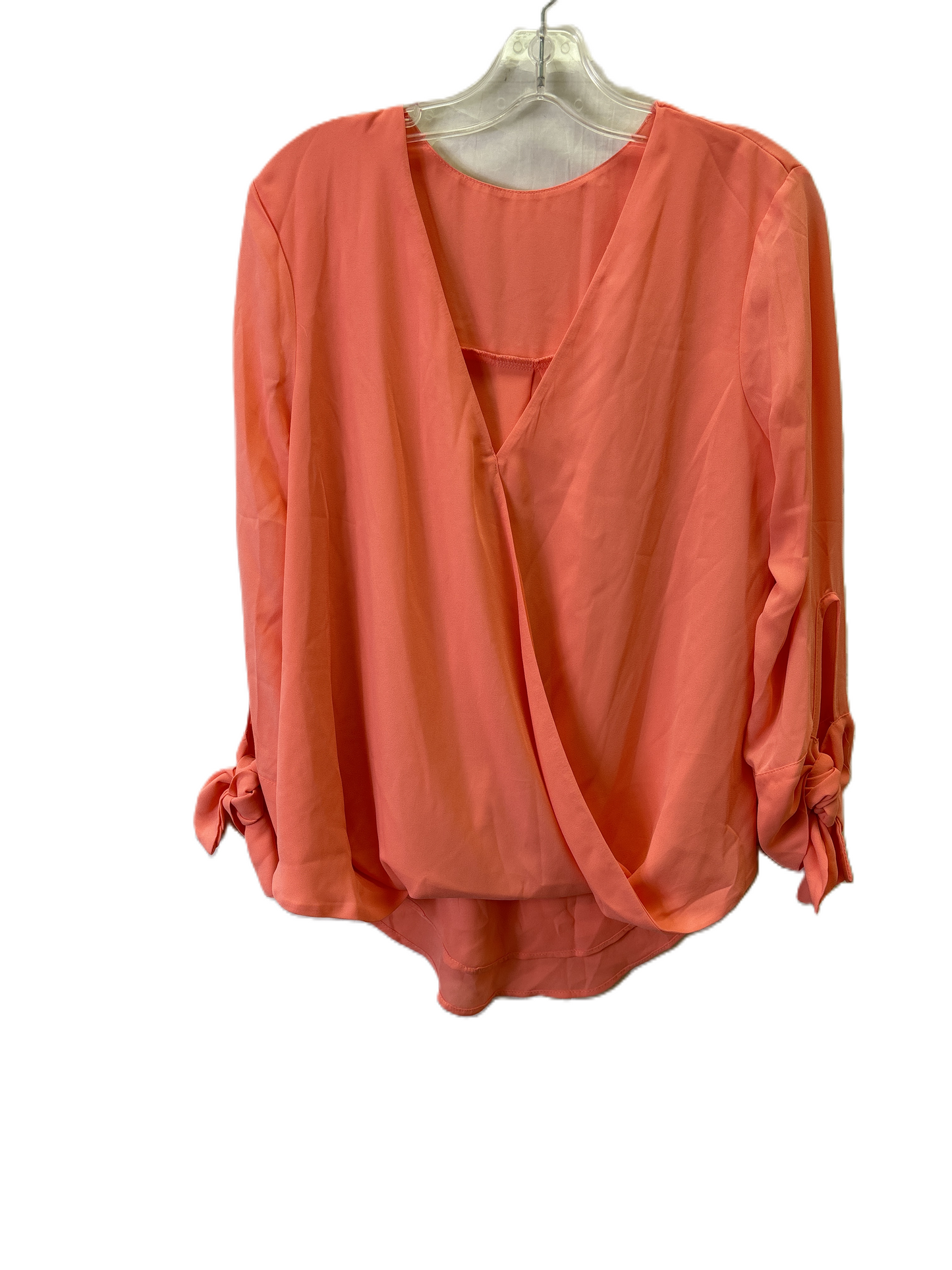 Top Long Sleeve Basic By Cme In Coral, Size: S