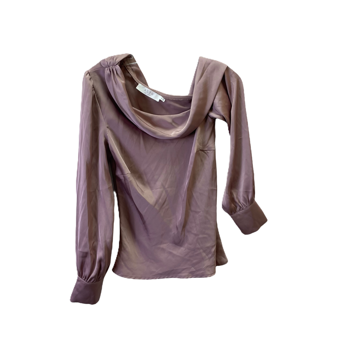 Mauve Top Long Sleeve Basic By Astr, Size: S