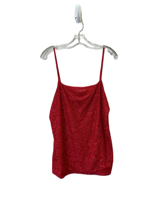 Tank Top By Ann Taylor In Red, Size: Xl