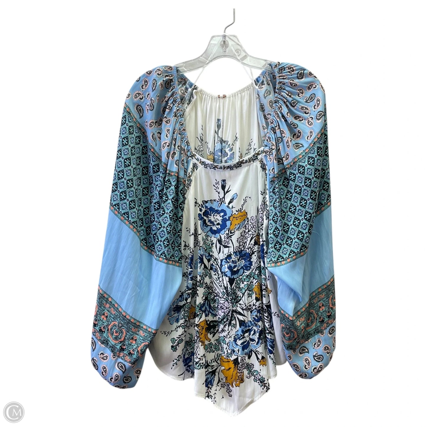 Top Long Sleeve Basic By Free People In Blue, Size: S