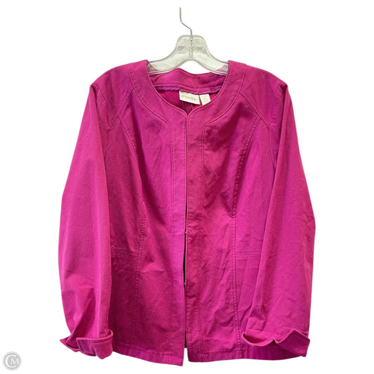 Blazer By Chicos In Pink, Size: L