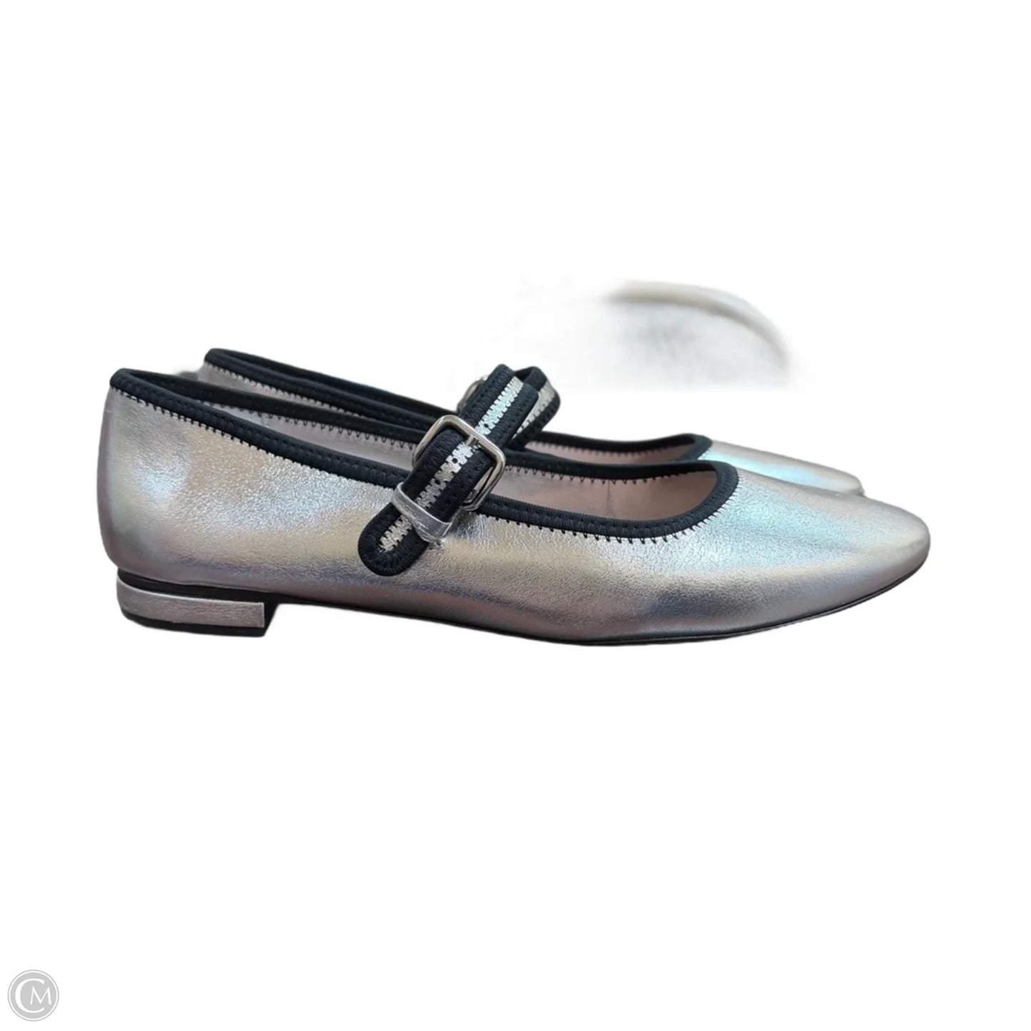 Shoes Flats By Maeve In Silver, Size: 10