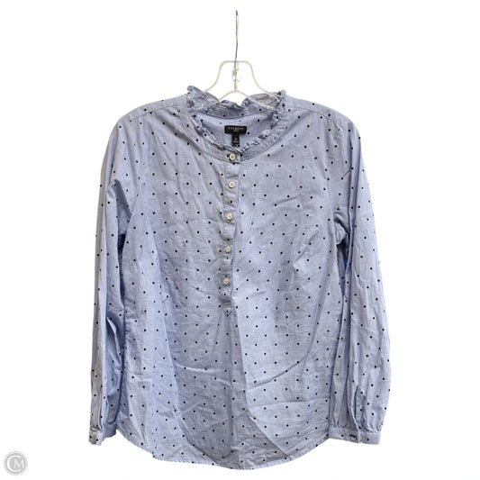 Top Long Sleeve Basic By Talbots In Blue, Size: Sp