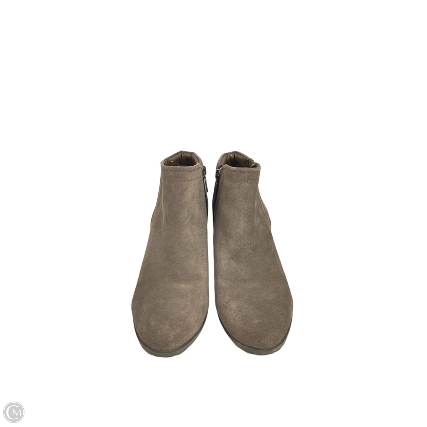 Boots Ankle Flats By Blondo In Tan, Size: 9.5