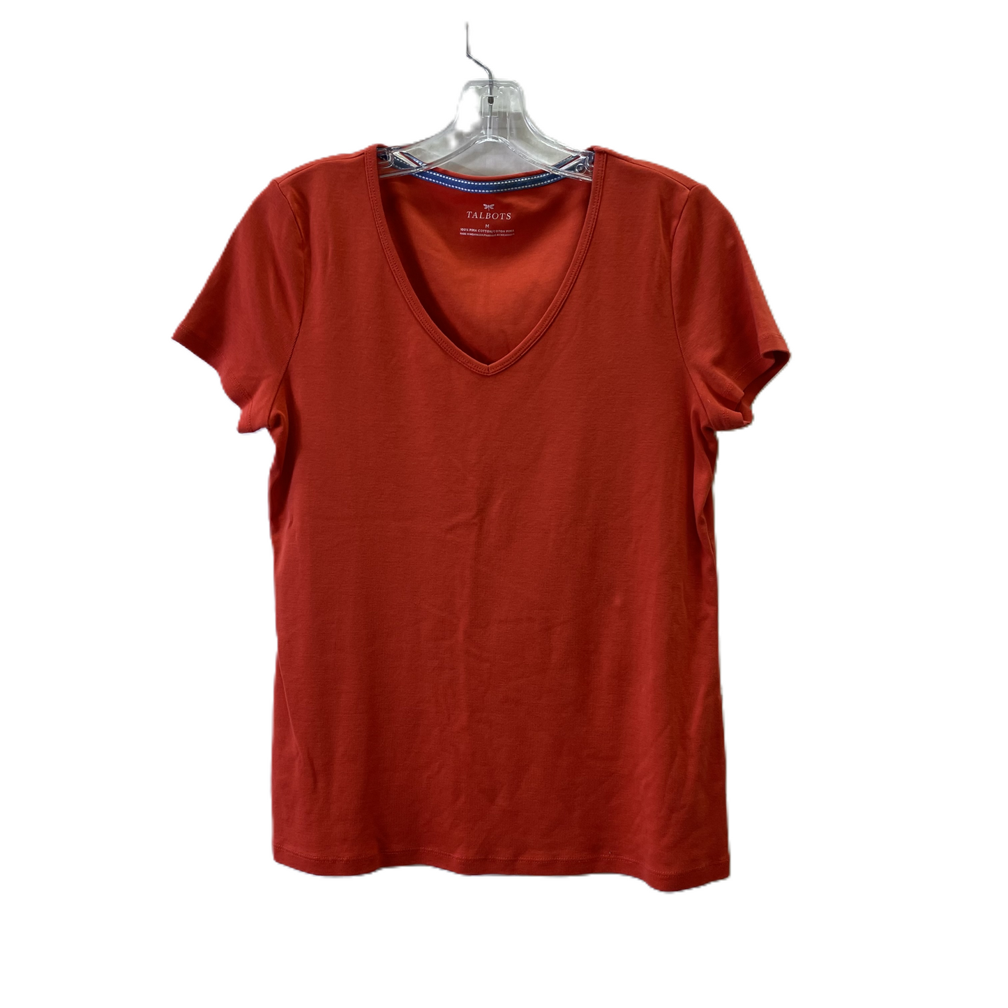 Top Short Sleeve Basic By Talbots In Red, Size: M