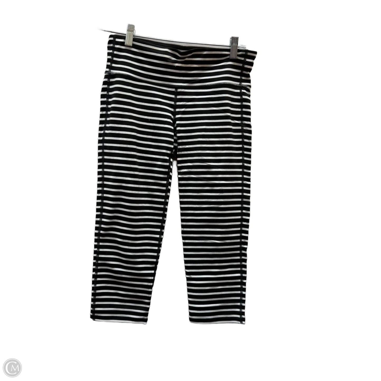 Athletic capris By Athleta In Black & White, Size: S
