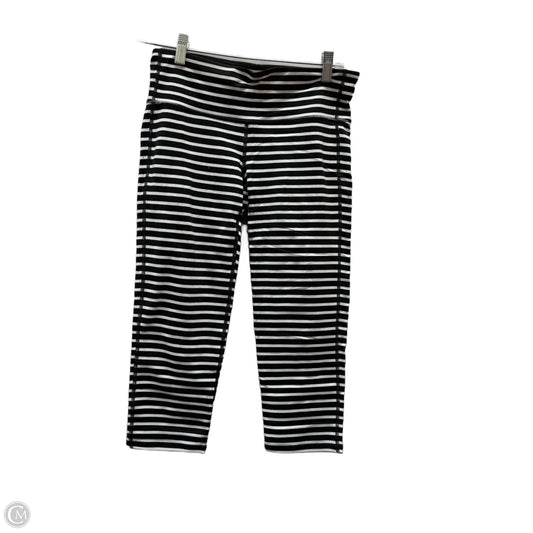 Athletic capris By Athleta In Black & White, Size: S