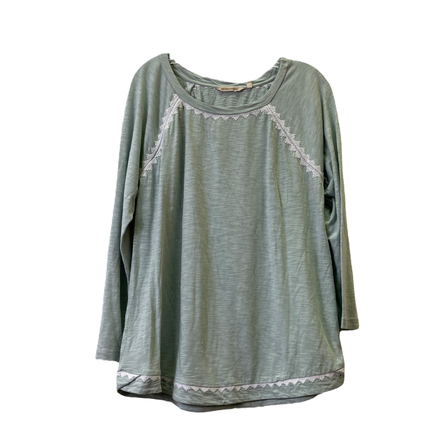 Aqua Top Long Sleeve Basic By Soft Surroundings, Size: Xl