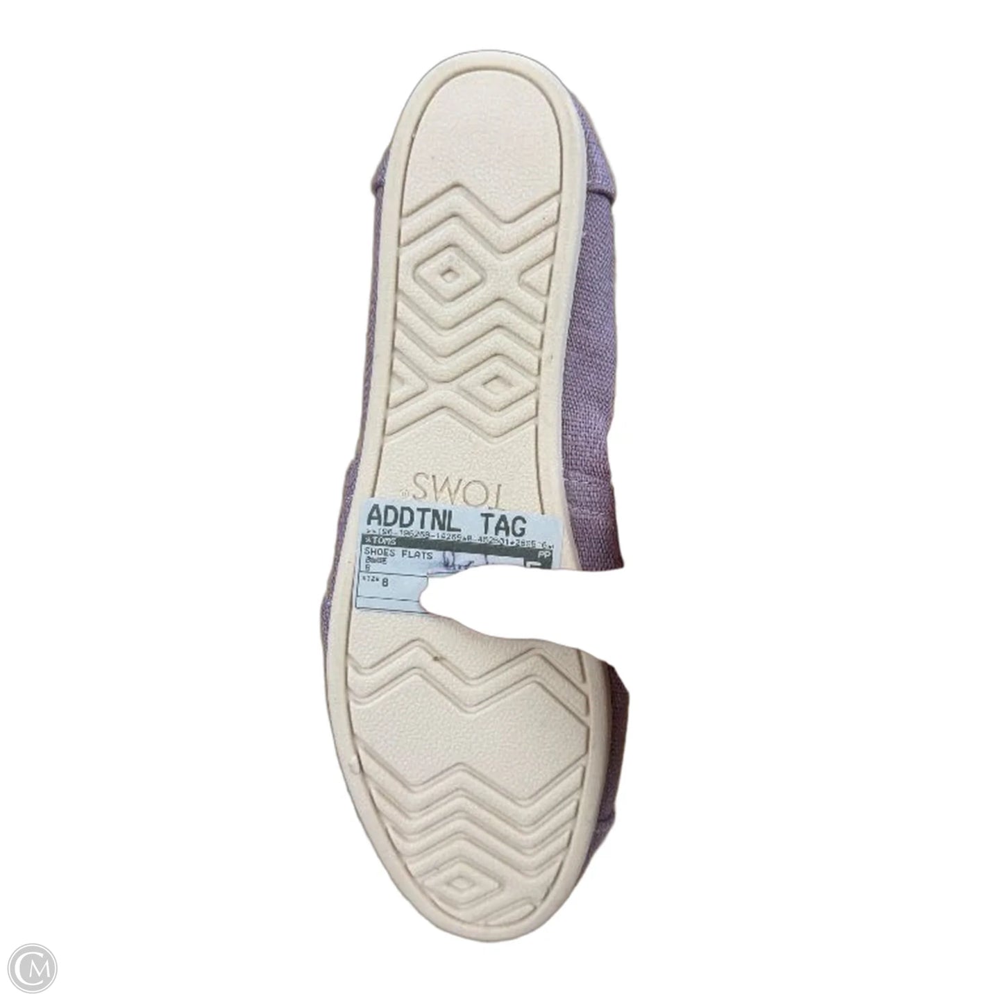 Shoes Flats By Toms In purple, Size: 8