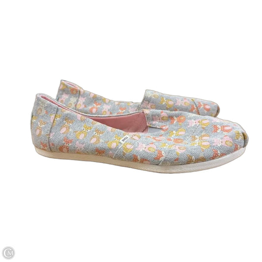 Shoes Flats By Toms In Blue, Size: 8