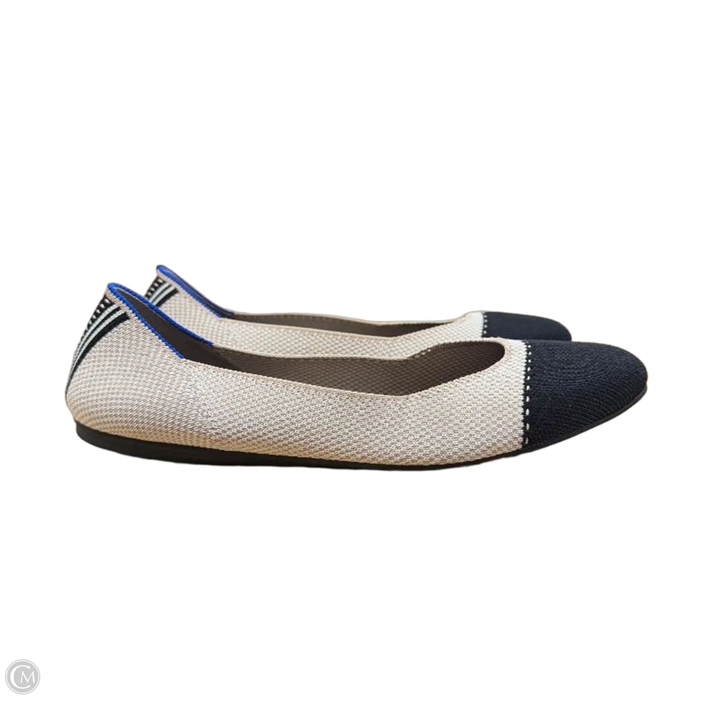 Shoes Flats By Rothys In Cream & Tan, Size: 8
