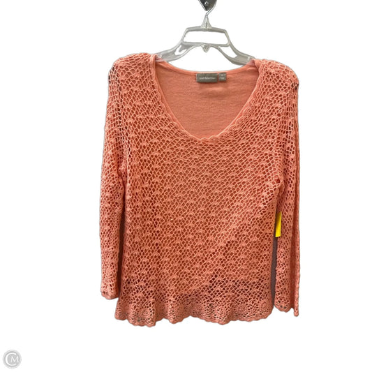 Top Long Sleeve By Croft And Barrow In Orange, Size: L