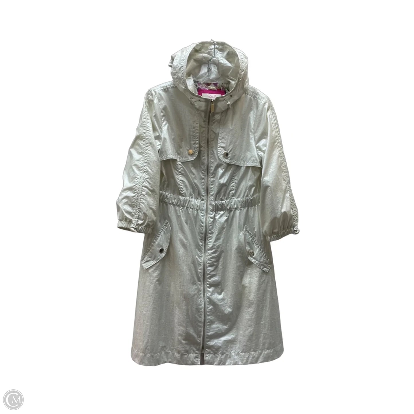Jacket Windbreaker By Eliza J In White, Size: M