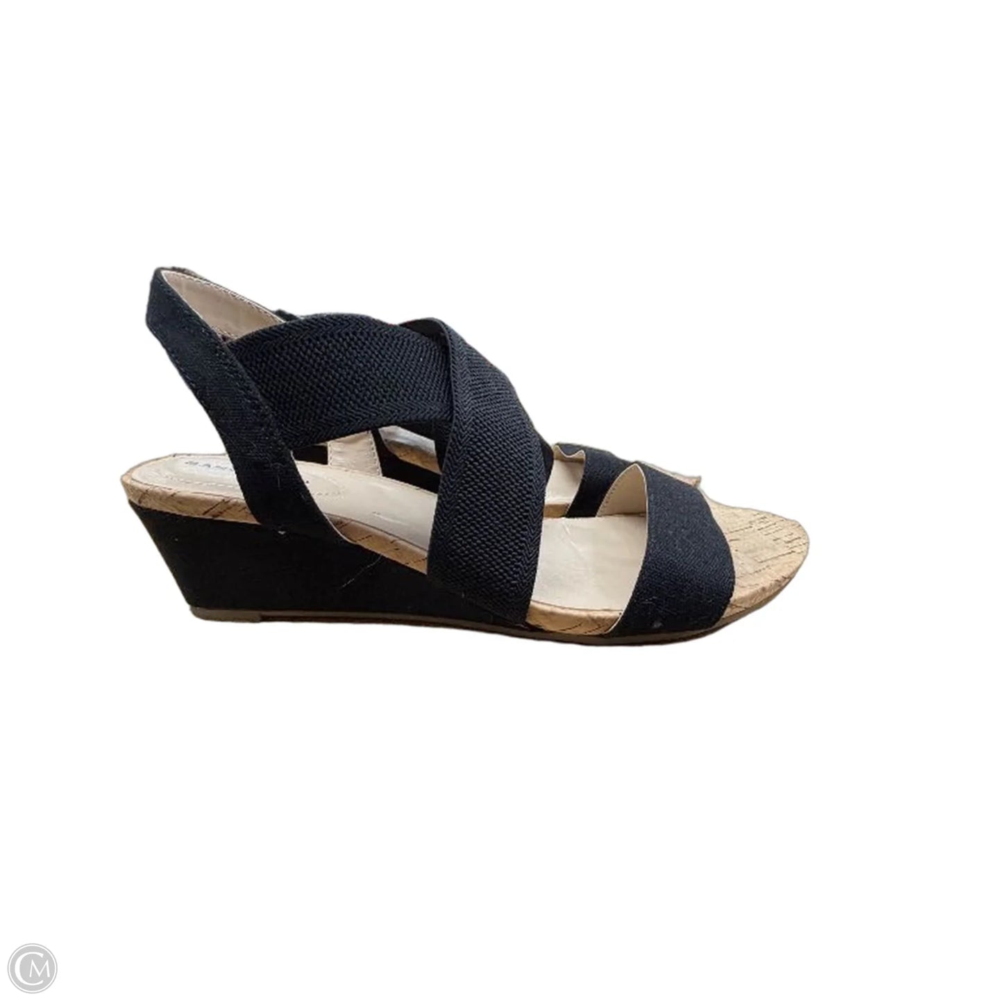 Sandals Heels Wedge By Bandolino In Black, Size: 8