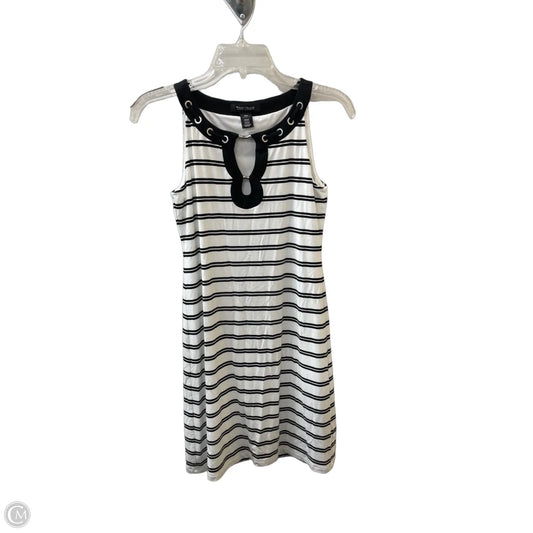 Dress Casual Midi By White House Black Market In Black & White, Size: Xxs