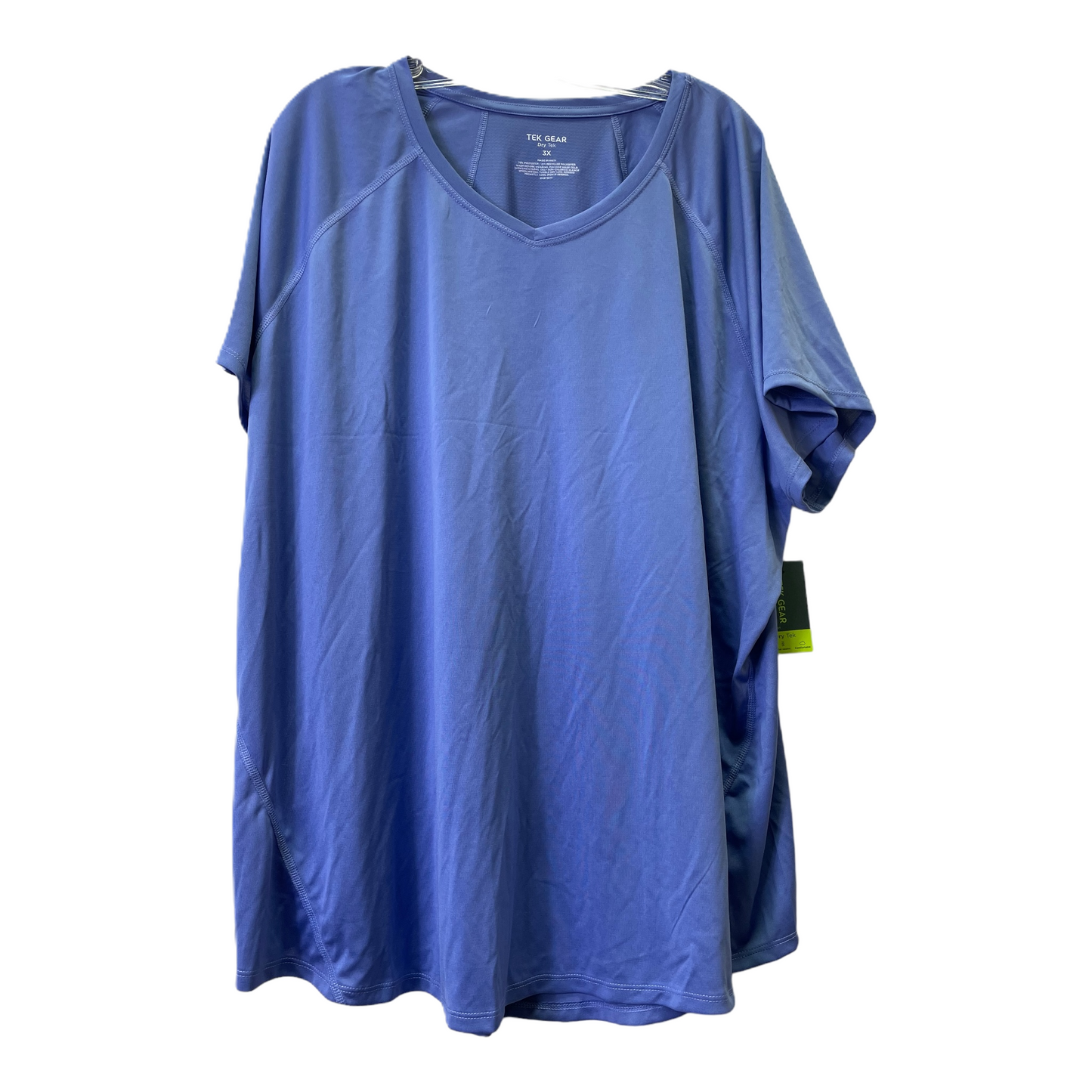 Blue Top Short Sleeve By Tek Gear, Size: 3x